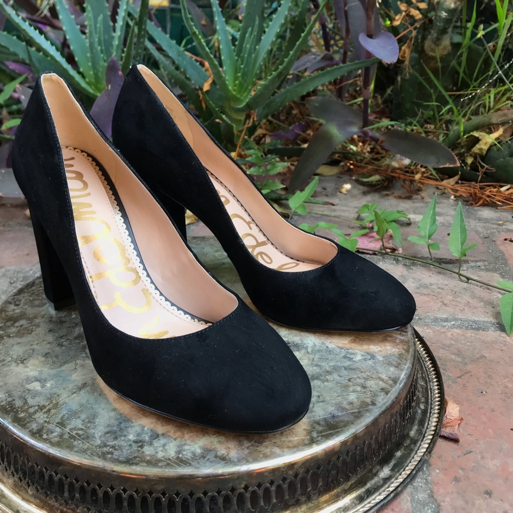 Sam Edelman Stillson Black Suede Pumps 8.5
